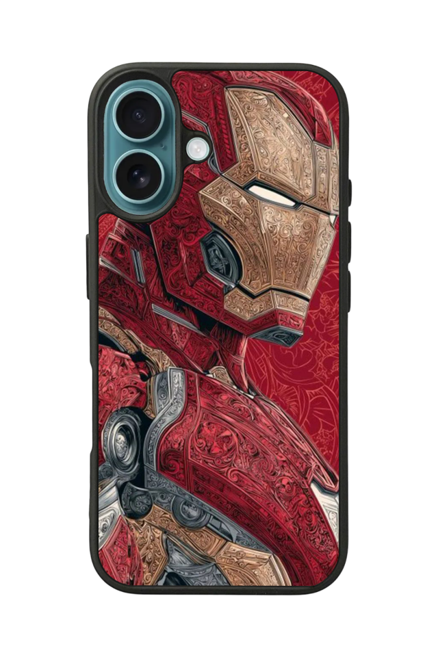 iPhone 16 Plus Uyumlu Iron Man ( Demir Adam ) Tasarımlı Glossy Premium Kılıf