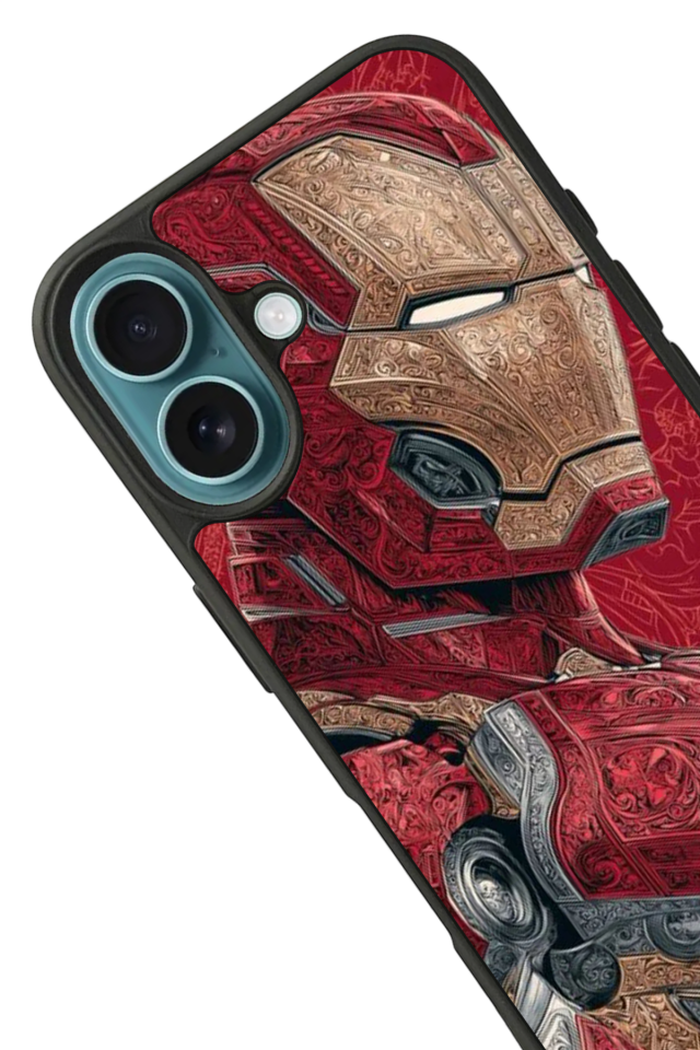 iPhone 16 Plus Uyumlu Iron Man ( Demir Adam ) Tasarımlı Glossy Premium Kılıf