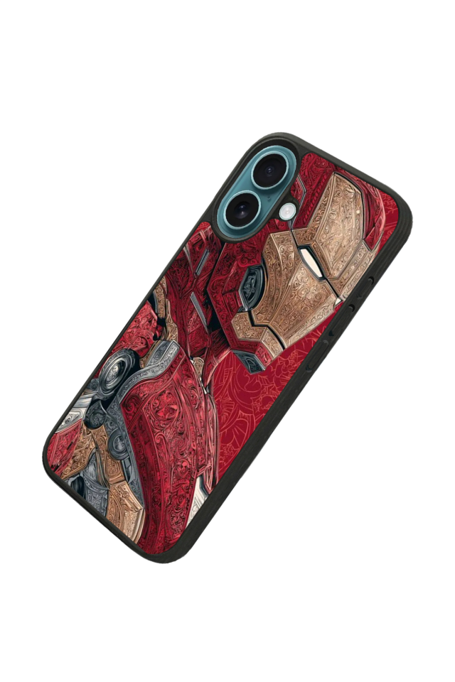 iPhone 16 Plus Uyumlu Iron Man ( Demir Adam ) Tasarımlı Glossy Premium Kılıf