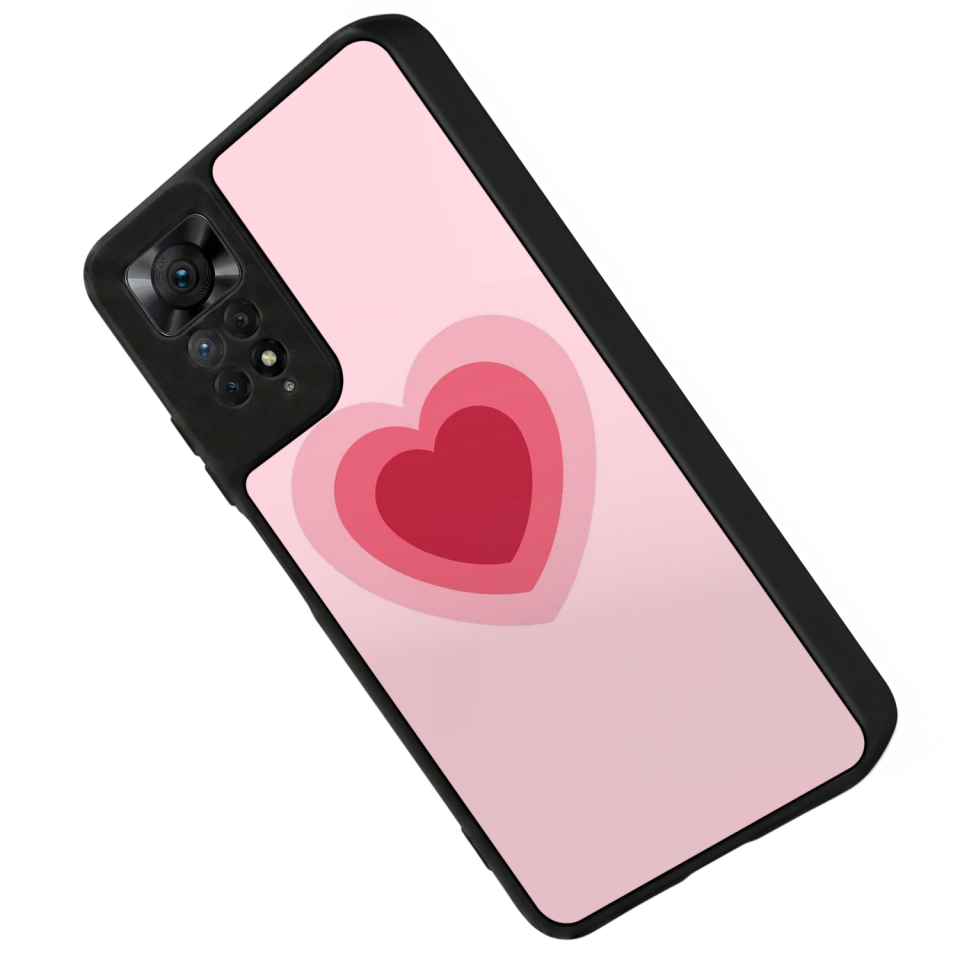Xiaomi Redmi Note 11 Pro Uyumlu Kalp Love Tasarımlı Glossy Premium Kılıf