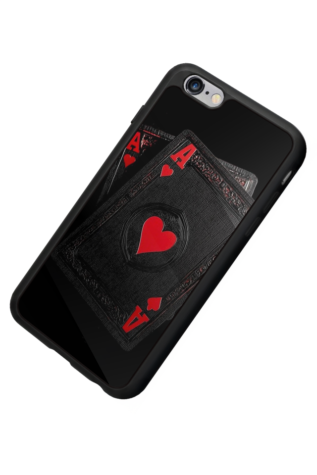 iPhone 6 Plus Uyumlu Kart Tasarımlı Glossy Premium Kılıf