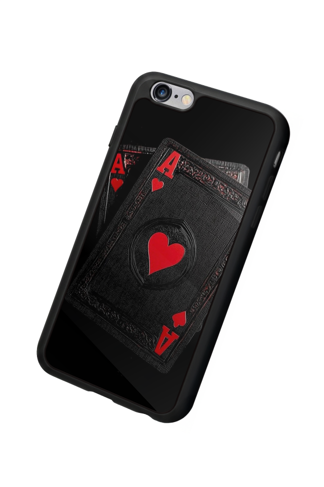 iPhone 6 Plus Uyumlu Kart Tasarımlı Glossy Premium Kılıf