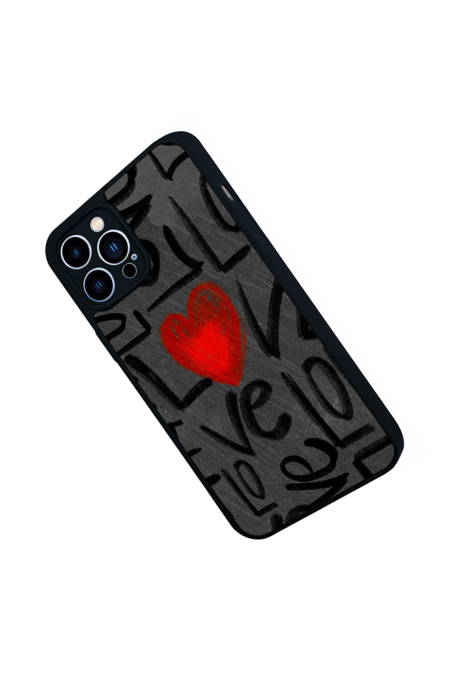 iPhone 13 Pro Max Uyumlu Love Tasarımlı Glossy Premium Kılıf