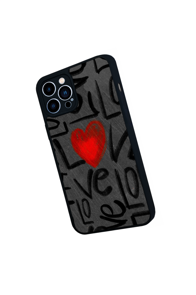 iPhone 13 Pro Max Uyumlu Love Tasarımlı Glossy Premium Kılıf