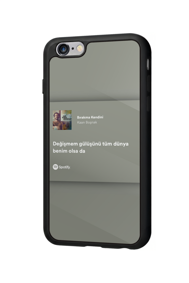 iPhone 6s Plus Uyumlu Sarki Sozleri Tasarımlı Glossy Premium Kılıf