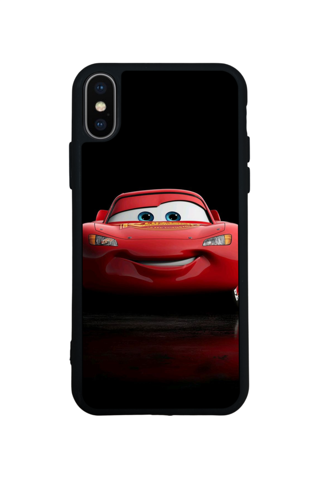 iPhone XS Max Uyumlu Şimsek McQueen Tasarımlı Glossy Premium Kılıf