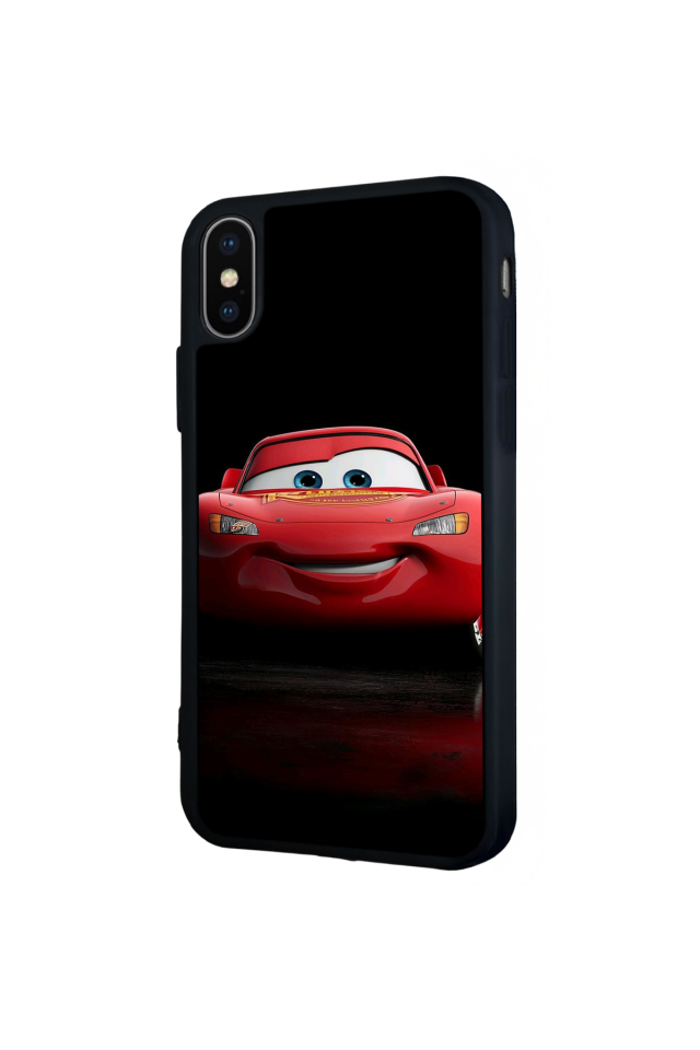 iPhone XS Max Uyumlu Şimsek McQueen Tasarımlı Glossy Premium Kılıf