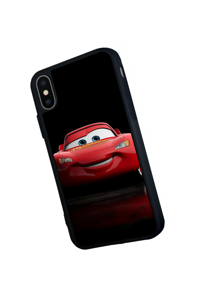 iPhone XS Max Uyumlu Şimsek McQueen Tasarımlı Glossy Premium Kılıf