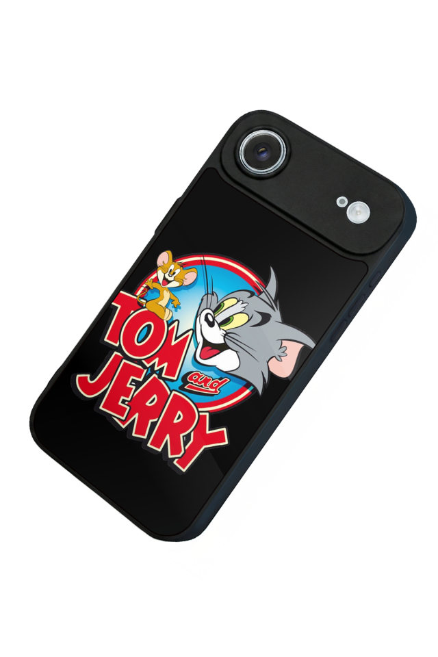 iPhone 17 Air Uyumlu Tom And Jerry Tasarımlı Glossy Premium Kılıf