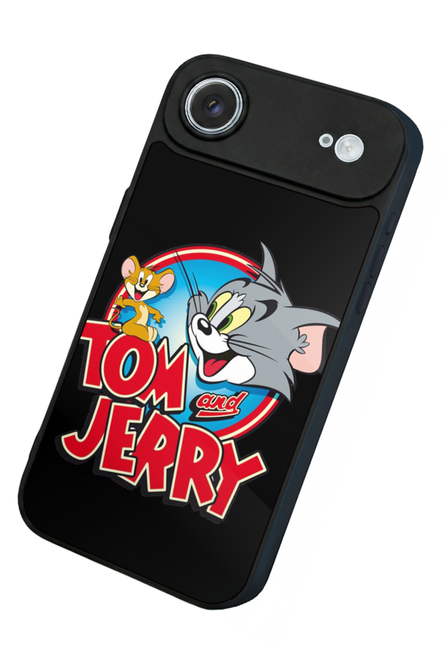 iPhone 17 Air Uyumlu Tom And Jerry Tasarımlı Glossy Premium Kılıf