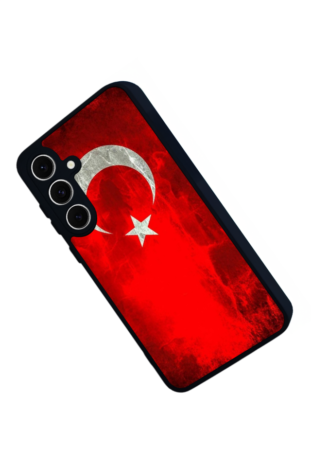 Samsung Galaxy S24 FE Uyumlu Türk Bayragi Tasarımlı Glossy Premium Kılıf