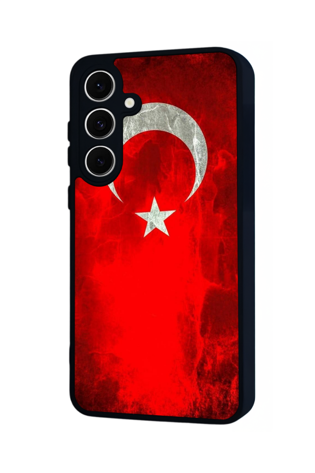 Samsung Galaxy S24 FE Uyumlu Türk Bayragi Tasarımlı Glossy Premium Kılıf