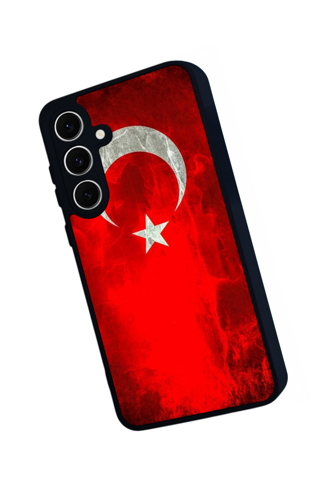 Samsung Galaxy S24 FE Uyumlu Türk Bayragi Tasarımlı Glossy Premium Kılıf