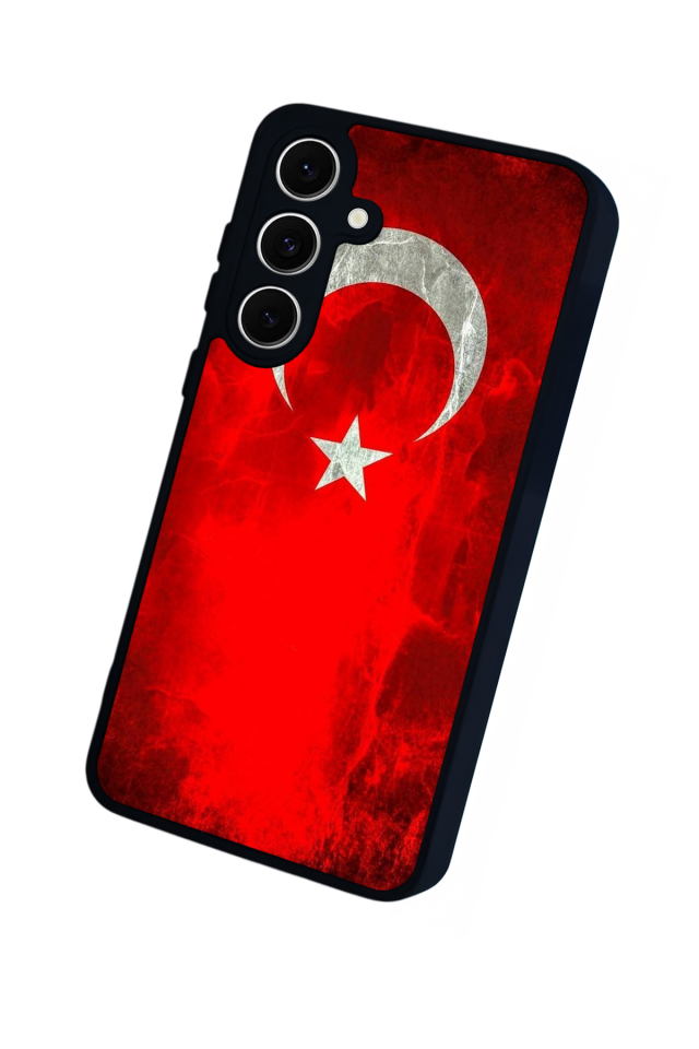 Samsung Galaxy S24 FE Uyumlu Türk Bayragi Tasarımlı Glossy Premium Kılıf