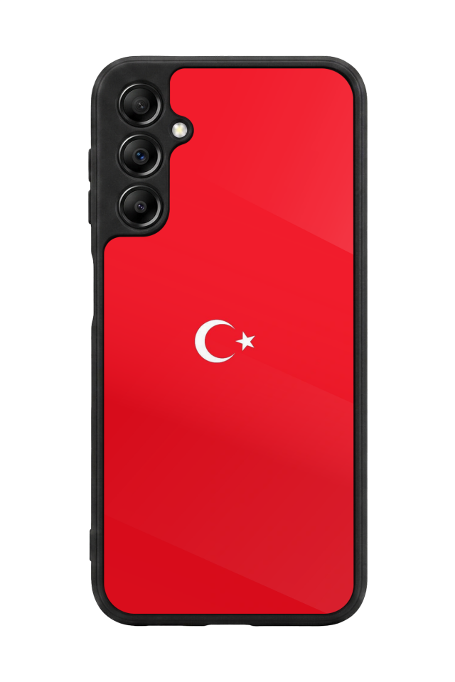Samsung Galaxy A14 Uyumlu Türk Bayragi Tasarımlı Glossy Premium Kılıf