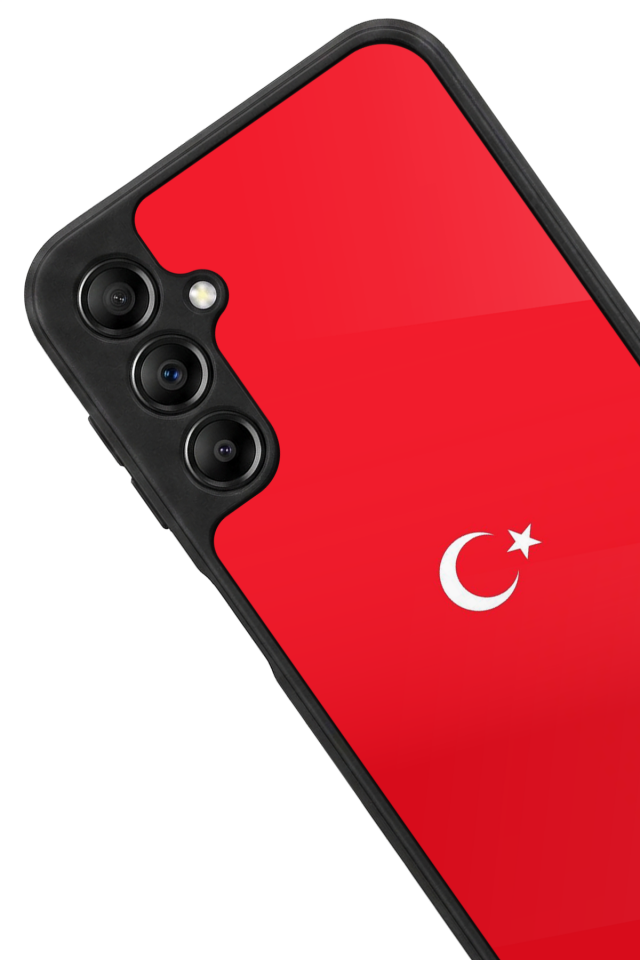 Samsung Galaxy A14 Uyumlu Türk Bayragi Tasarımlı Glossy Premium Kılıf