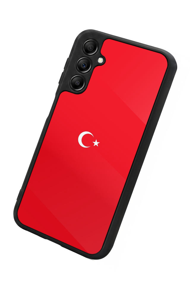 Samsung Galaxy A14 Uyumlu Türk Bayragi Tasarımlı Glossy Premium Kılıf