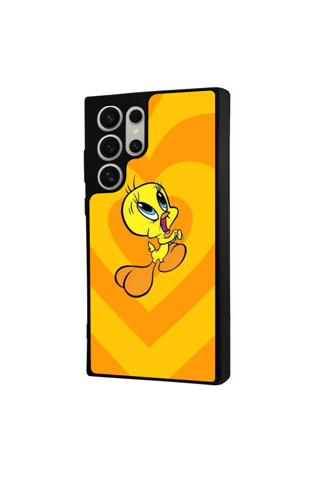 Samsung Galaxy S23 Ultra Uyumlu Tweety Tasarımlı Glossy Premium Kılıf
