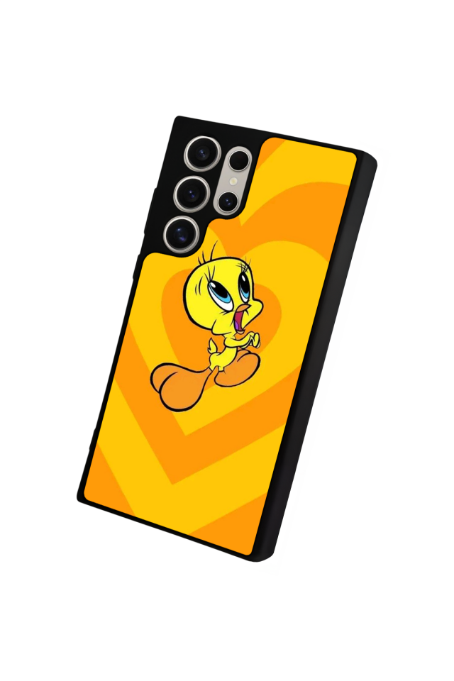 Samsung Galaxy S23 Ultra Uyumlu Tweety Tasarımlı Glossy Premium Kılıf