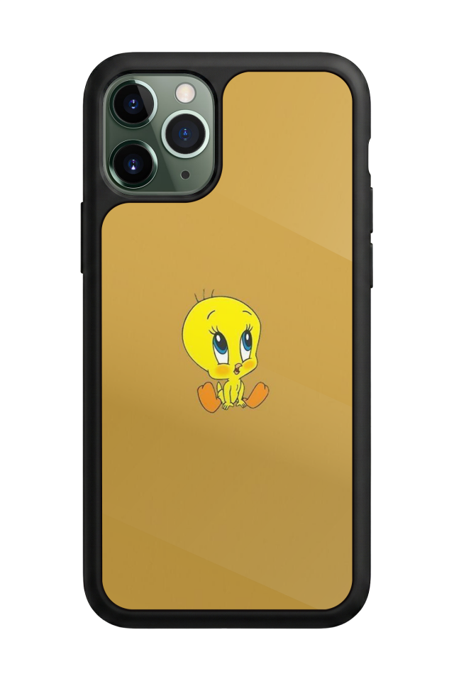 iPhone 11 Pro Uyumlu Tweety Tasarımlı Glossy Premium Kılıf