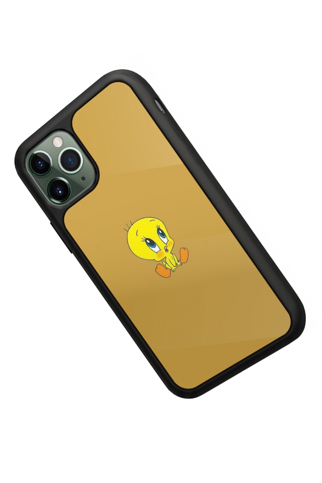 iPhone 11 Pro Uyumlu Tweety Tasarımlı Glossy Premium Kılıf