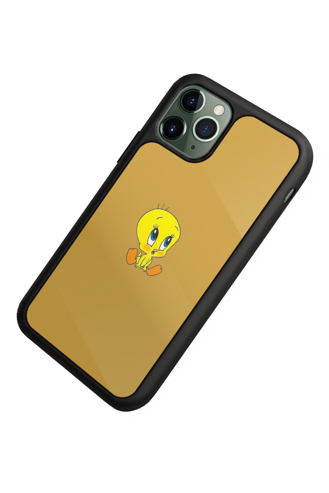 iPhone 11 Pro Uyumlu Tweety Tasarımlı Glossy Premium Kılıf