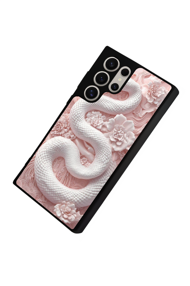 Samsung Galaxy S22 Ultra Uyumlu Yılan Tasarımlı Glossy Premium Kılıf