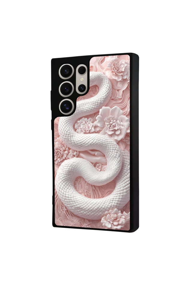 Samsung Galaxy S22 Ultra Uyumlu Yılan Tasarımlı Glossy Premium Kılıf