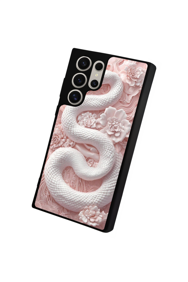 Samsung Galaxy S22 Ultra Uyumlu Yılan Tasarımlı Glossy Premium Kılıf