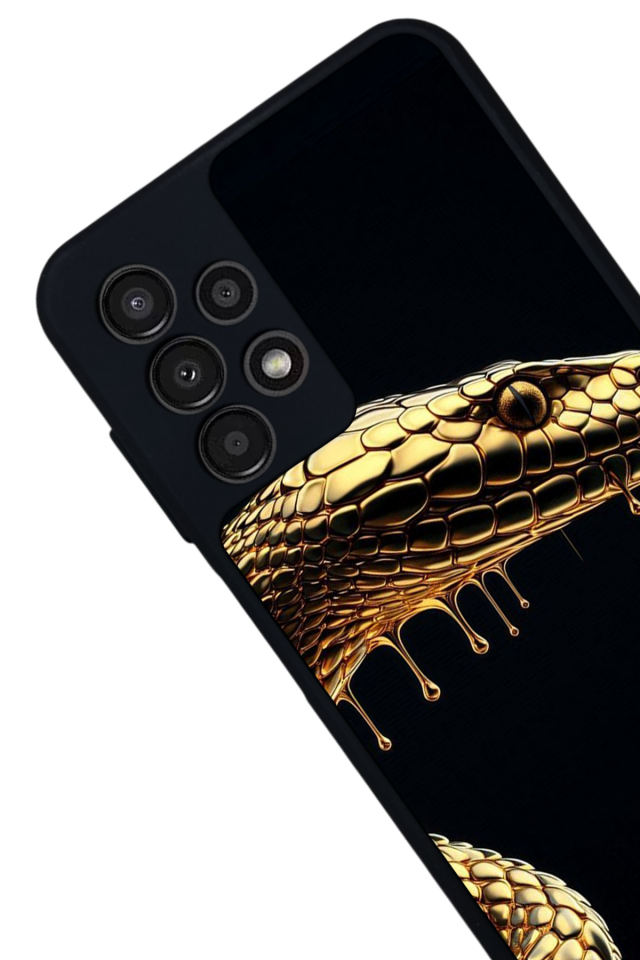 Samsung Galaxy A23 Uyumlu Yılan Tasarımlı Glossy Premium Kılıf
