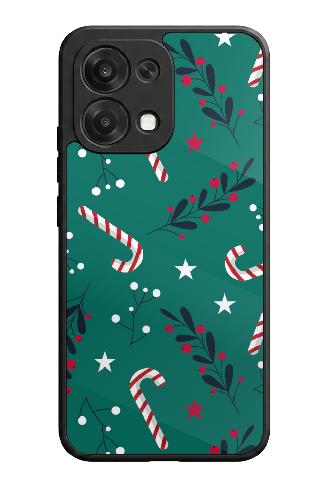 Oppo A6 Pro Uyumlu Yilbasi Christmas Tasarımlı Glossy Premium Kılıf