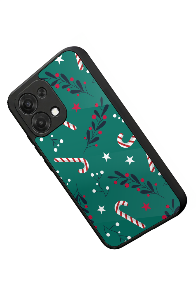 Oppo A6 Pro Uyumlu Yilbasi Christmas Tasarımlı Glossy Premium Kılıf