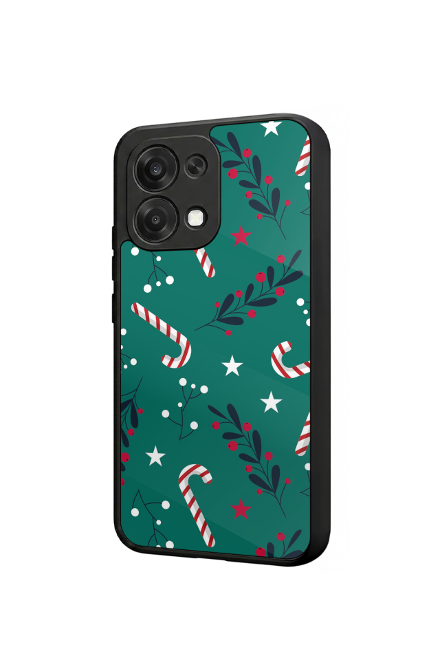 Oppo A6 Pro Uyumlu Yilbasi Christmas Tasarımlı Glossy Premium Kılıf