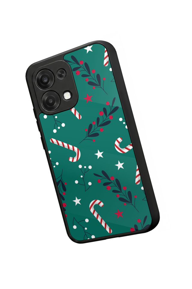 Oppo A6 Pro Uyumlu Yilbasi Christmas Tasarımlı Glossy Premium Kılıf
