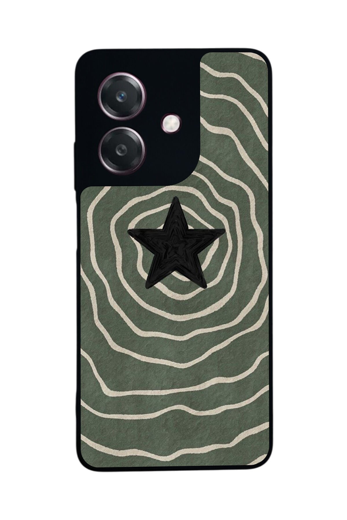 Oppo A3 5G Uyumlu Retro Yildizlar Tasarımlı Glossy Premium Kılıf