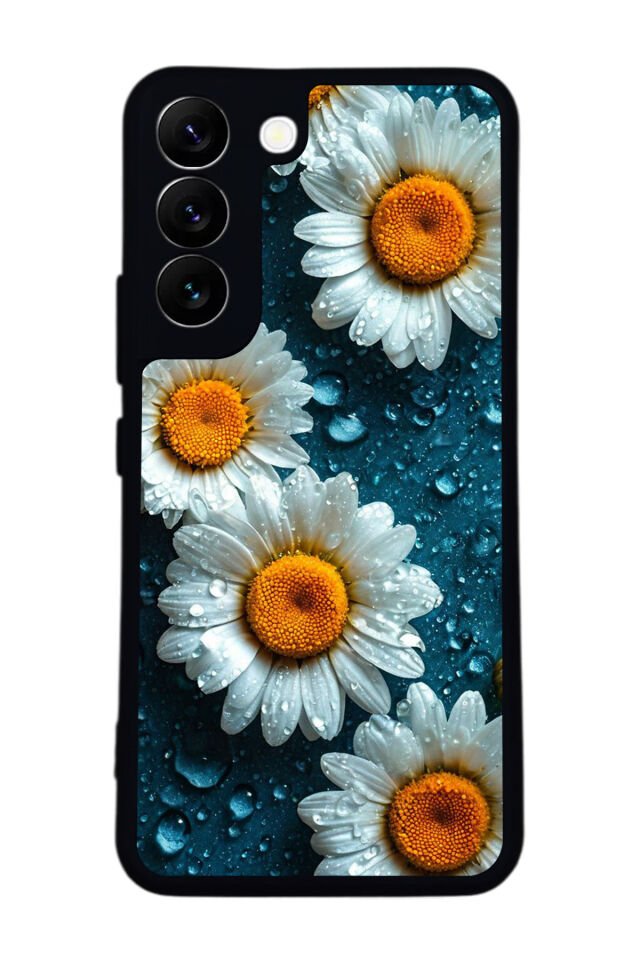 Samsung Galaxy S22 Uyumlu Cicek Tasarımlı Glossy Premium Kılıf