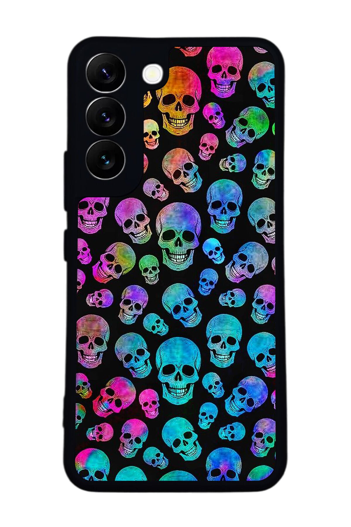 Samsung Galaxy S22 Uyumlu KuruKafa Tasarımlı Glossy Premium Kılıf