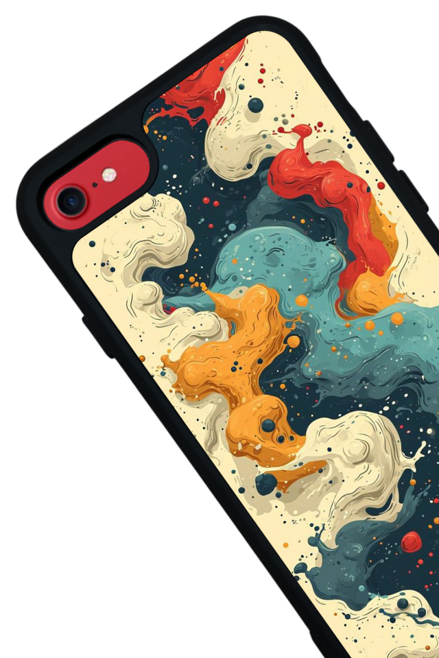 iPhone 8 Uyumlu Abstract Tasarımlı Glossy Premium Kılıf