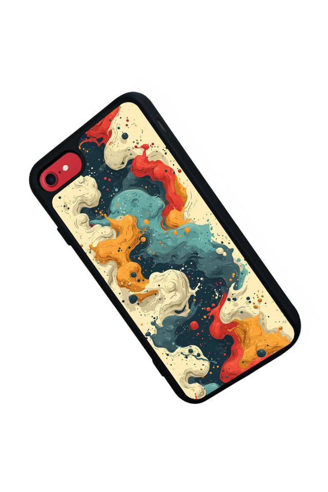 iPhone 8 Uyumlu Abstract Tasarımlı Glossy Premium Kılıf