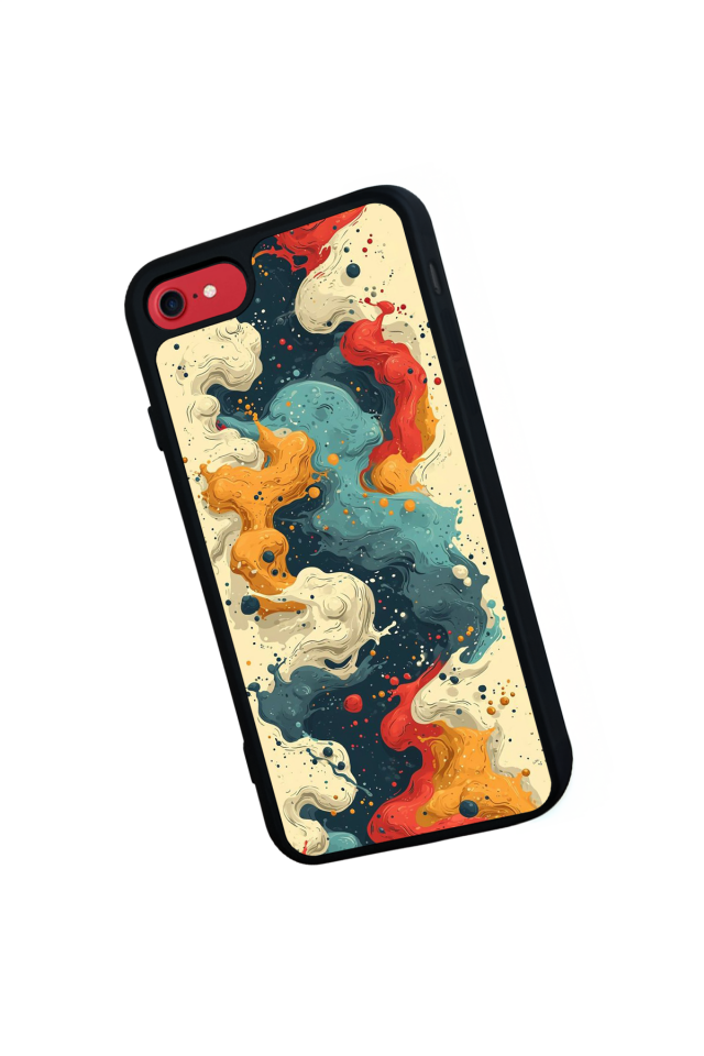 iPhone 8 Uyumlu Abstract Tasarımlı Glossy Premium Kılıf