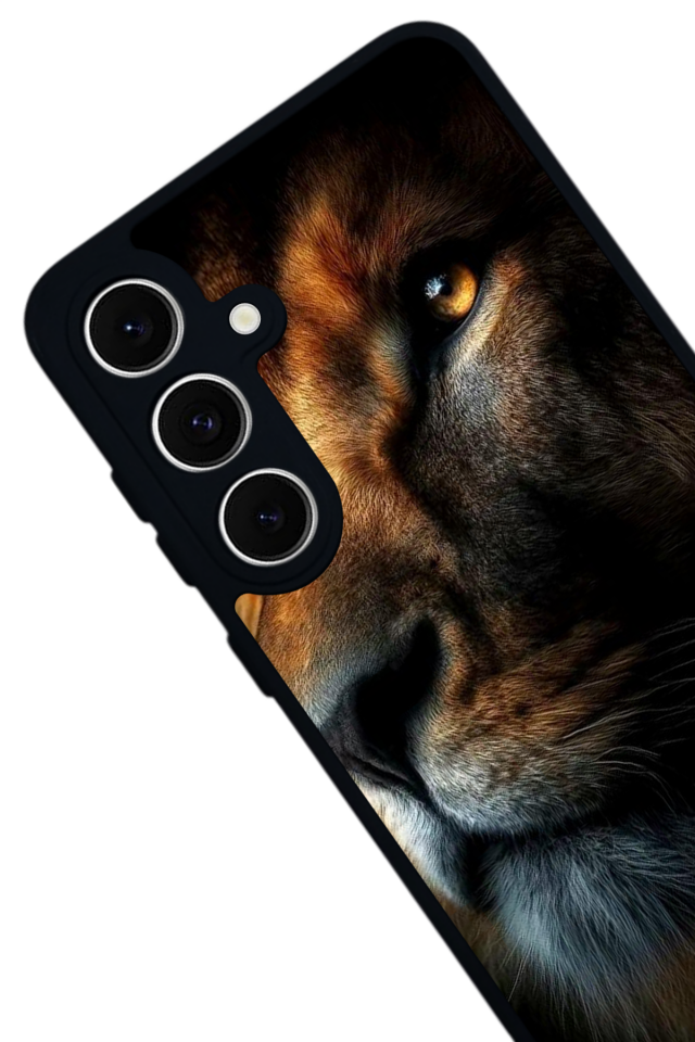 Samsung Galaxy A16 Uyumlu Aslan Tasarımlı Glossy Premium Kılıf