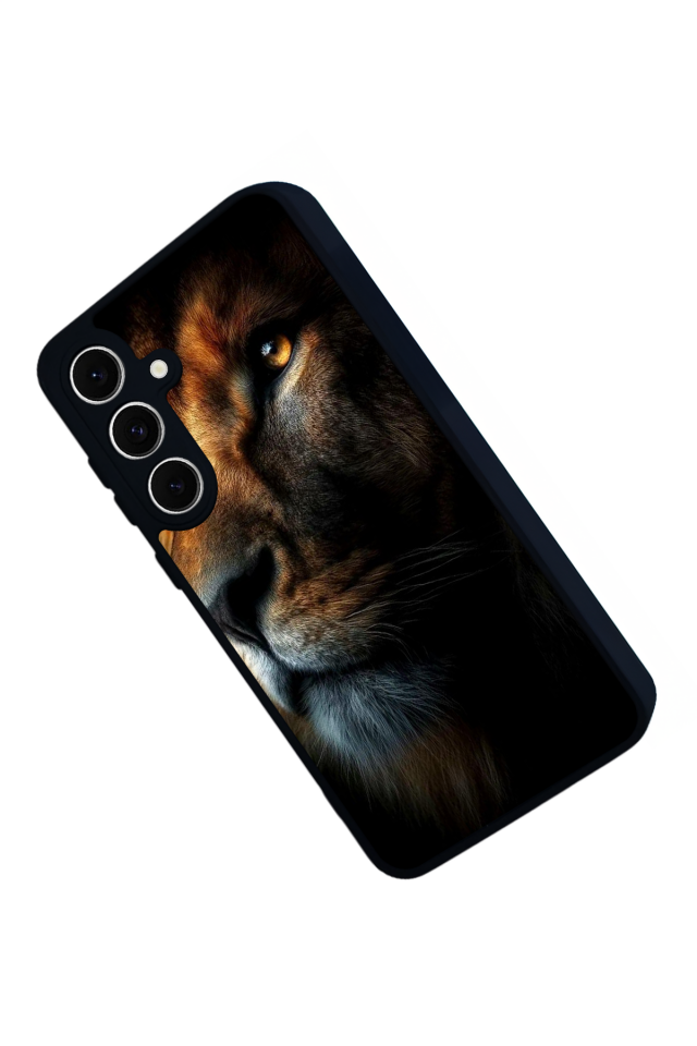 Samsung Galaxy A16 Uyumlu Aslan Tasarımlı Glossy Premium Kılıf