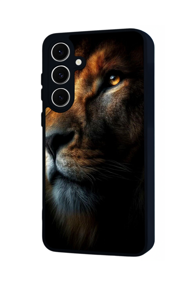 Samsung Galaxy A16 Uyumlu Aslan Tasarımlı Glossy Premium Kılıf