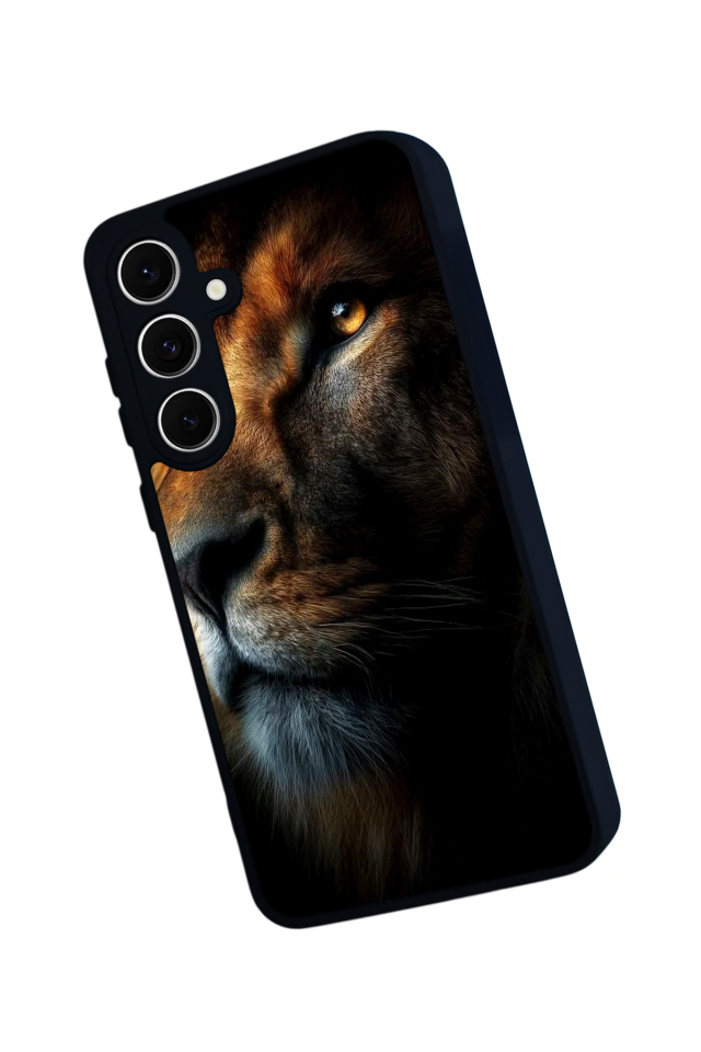 Samsung Galaxy A16 Uyumlu Aslan Tasarımlı Glossy Premium Kılıf