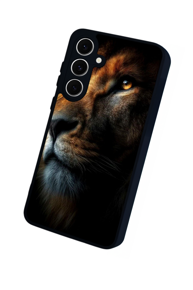 Samsung Galaxy A16 Uyumlu Aslan Tasarımlı Glossy Premium Kılıf
