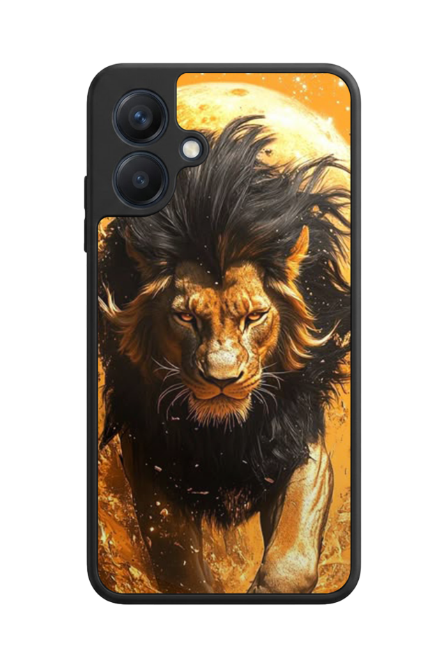 Samsung Galaxy A07 Uyumlu Aslan Tasarımlı Glossy Premium Kılıf