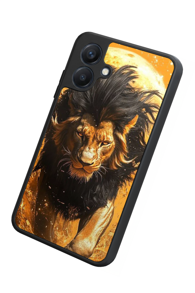 Samsung Galaxy A07 Uyumlu Aslan Tasarımlı Glossy Premium Kılıf