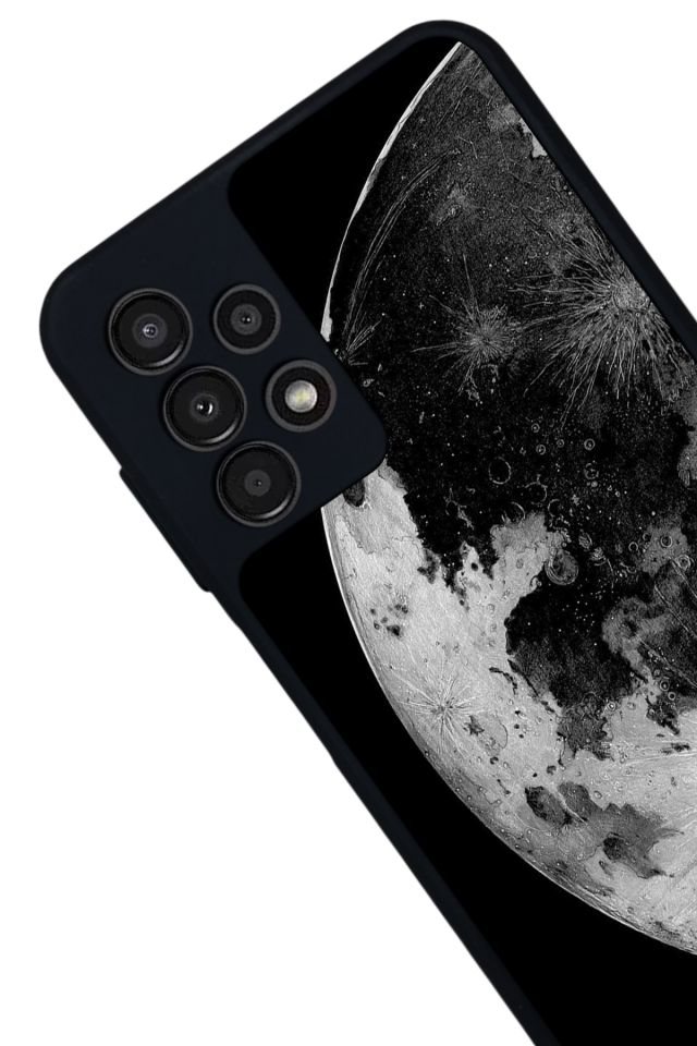 Samsung Galaxy A23 Uyumlu Ay Tasarımlı Glossy Premium Kılıf