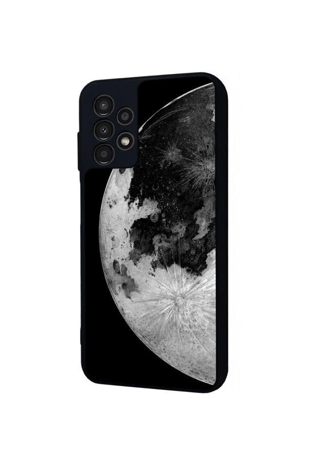 Samsung Galaxy A23 Uyumlu Ay Tasarımlı Glossy Premium Kılıf