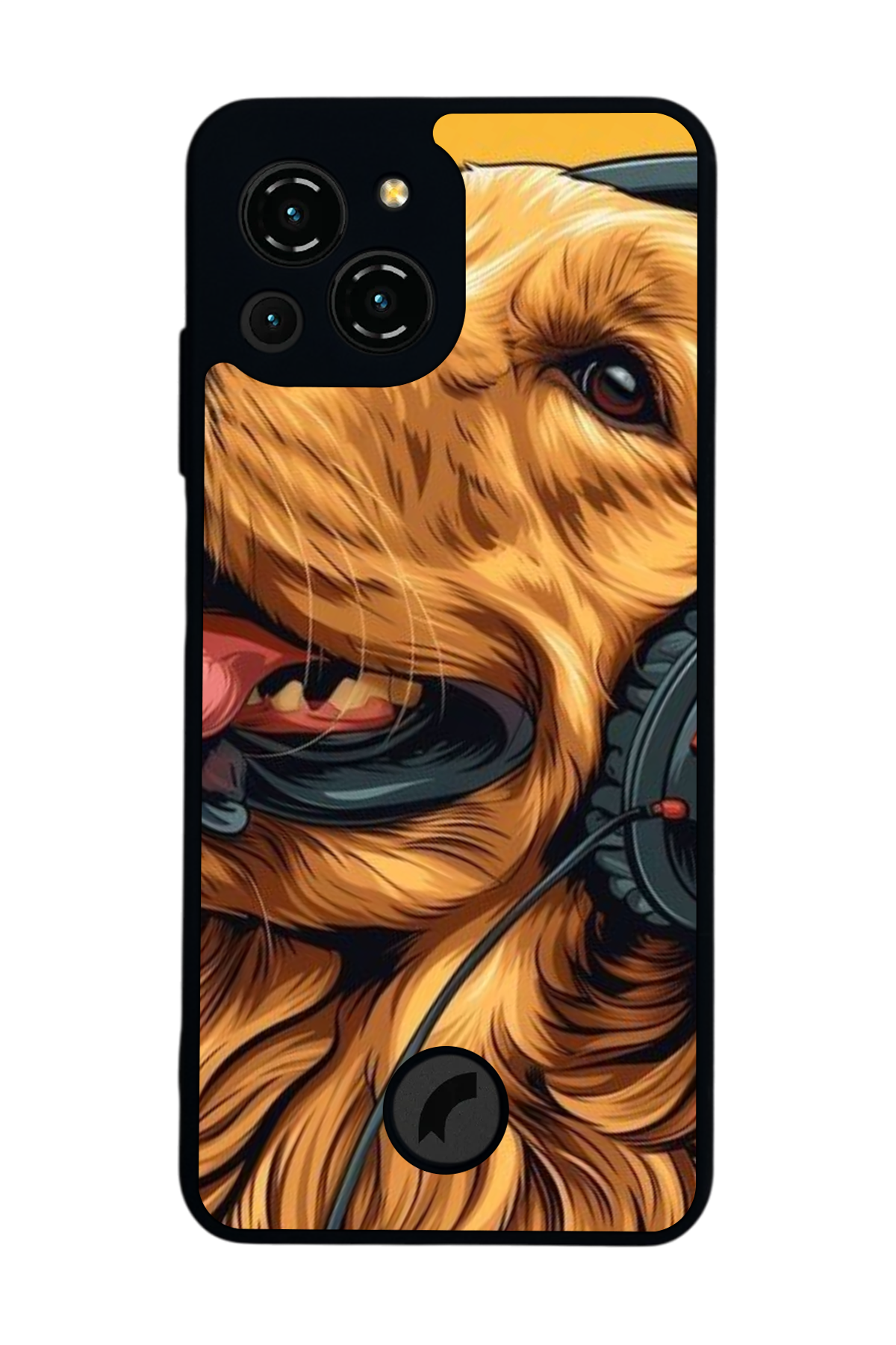 Reeder S23 Pro Max Uyumlu Golden Kopek Tasarımlı Glossy Premium Kılıf